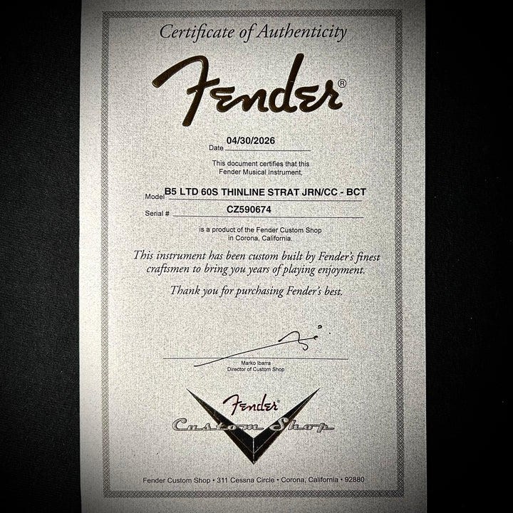 Fender Custom Shop Limited ‘60s Thinline Stratocaster
