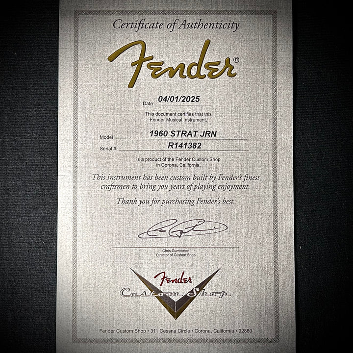 Fender Custom Shop 1960 Stratocaster Journeyman Relic