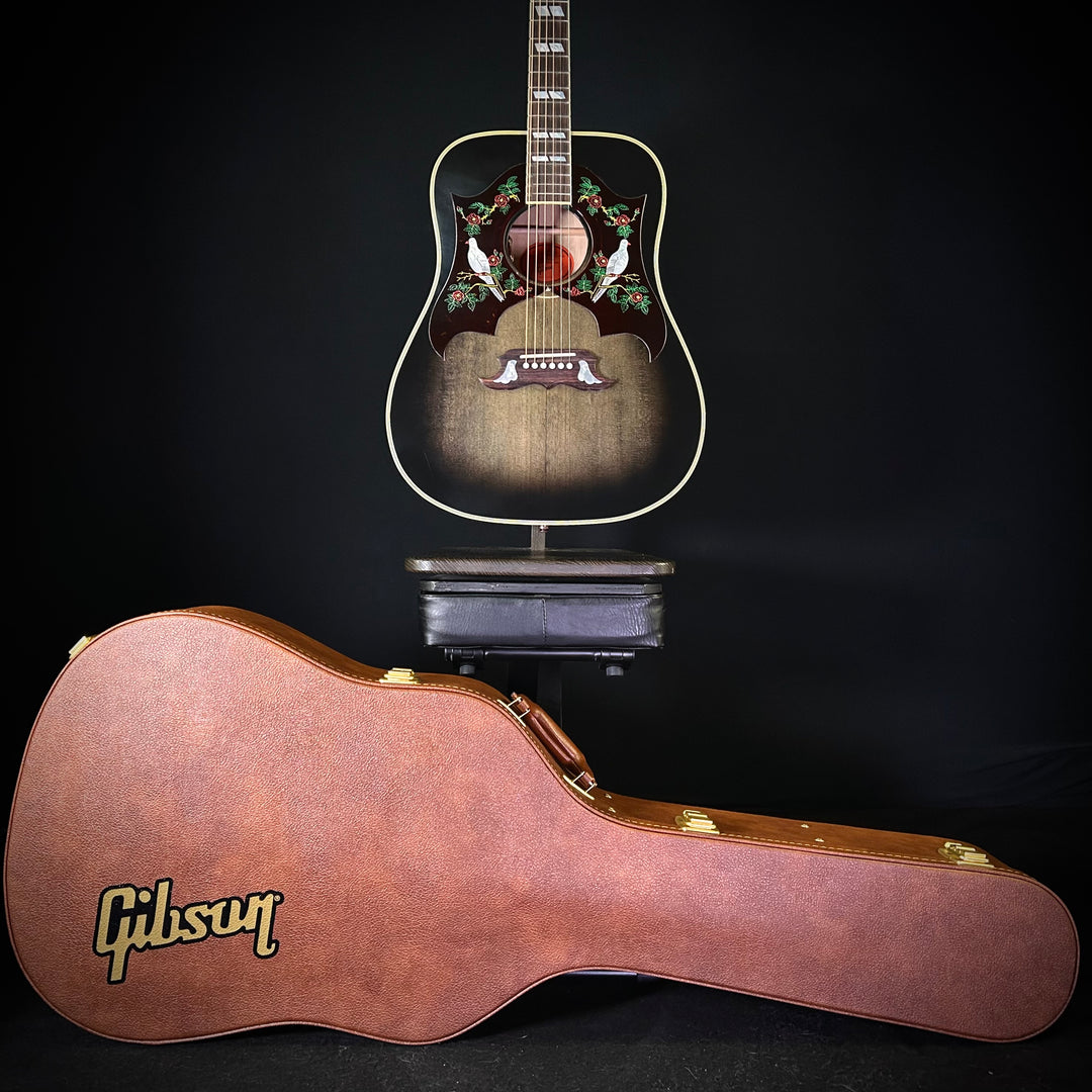 Gibson Dove Quilt Double Pickguard - Trans Ebony