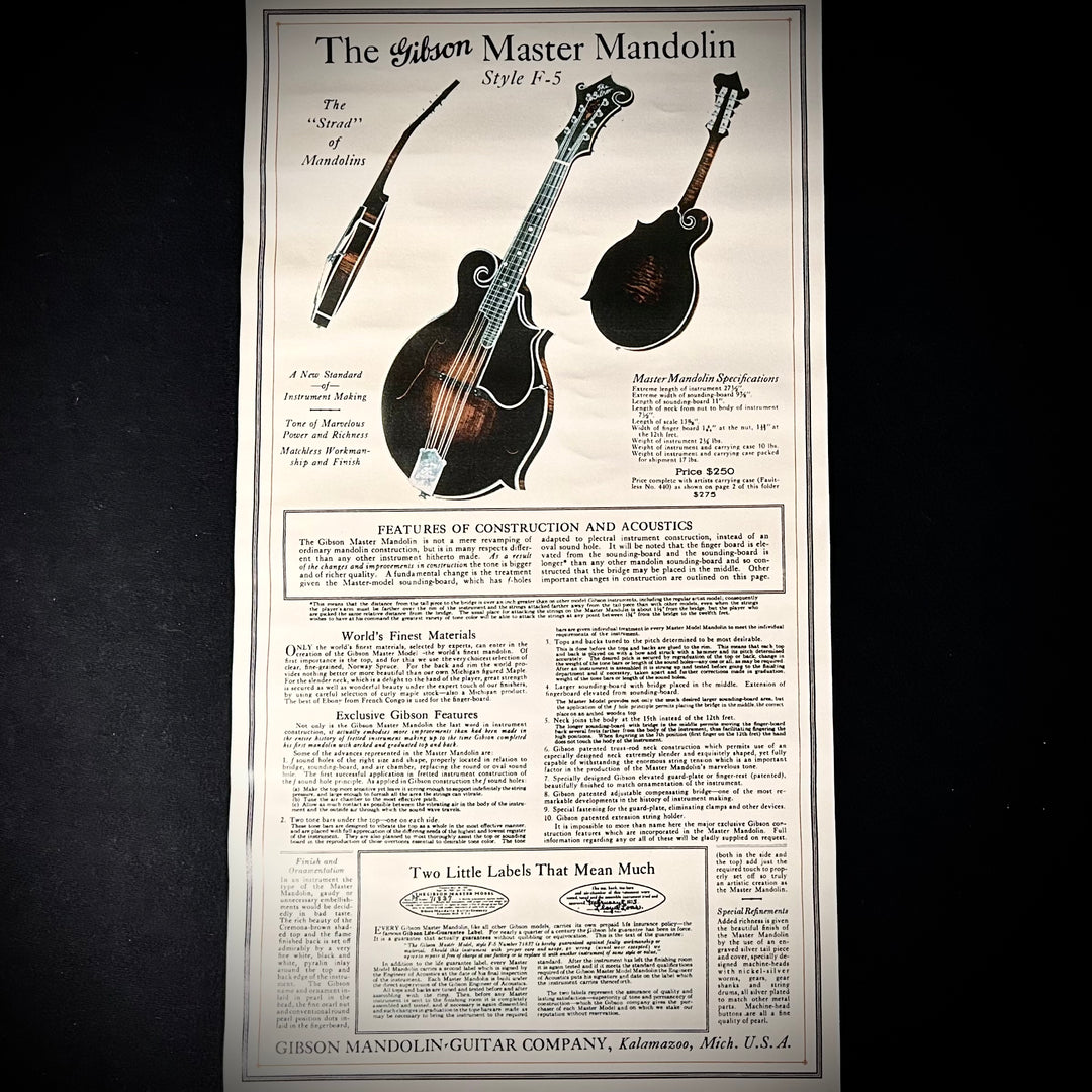 Gibson 1923 F-5 Master Model Reissue