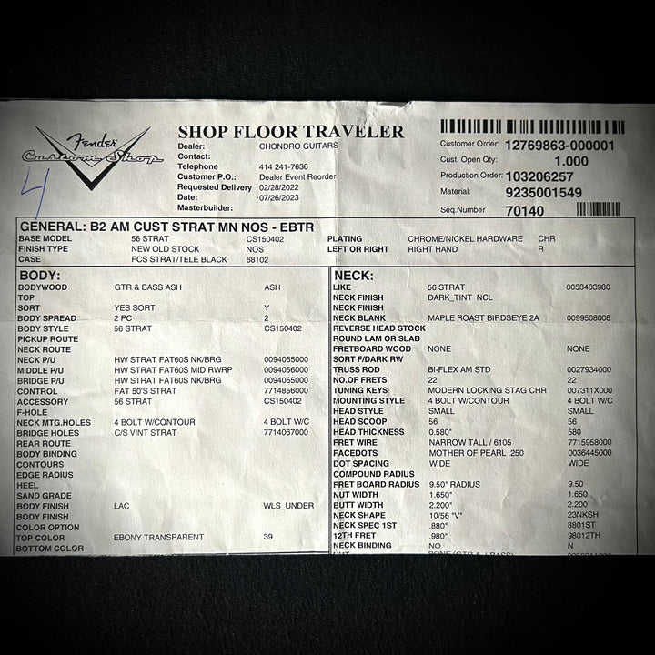 Fender American Custom Stratocaster (USED)