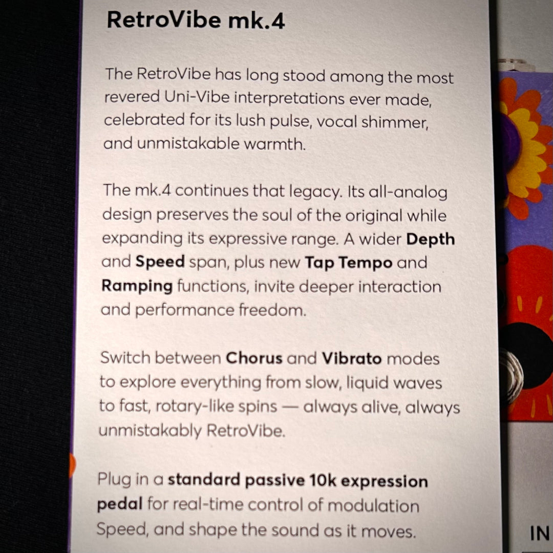 JAM Pedals RetroVibe MK4