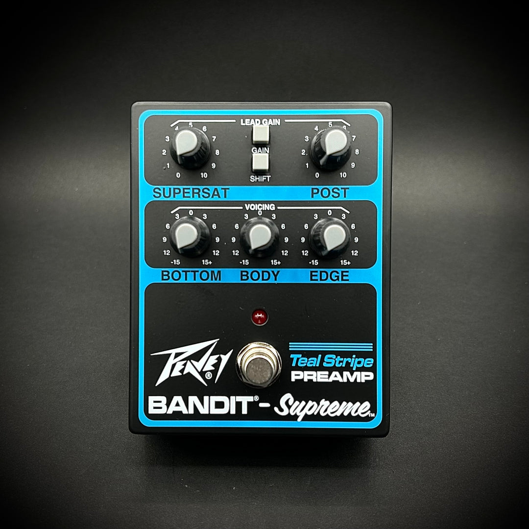 pedal supreme Peavey Bandit Supreme Teal Stripe Pedal – Music Villa MT