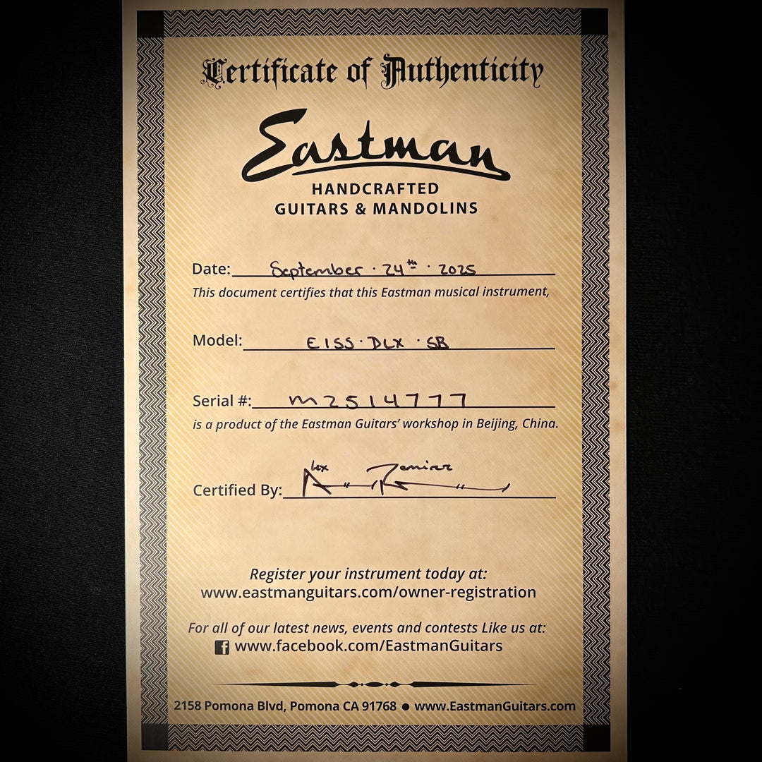Eastman E1SS Deluxe - Sunburst
