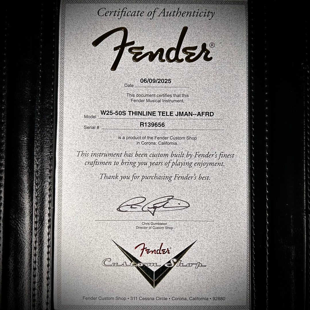 Fender Custom Shop '50s Telecaster Thinline - Journeyman Aged
