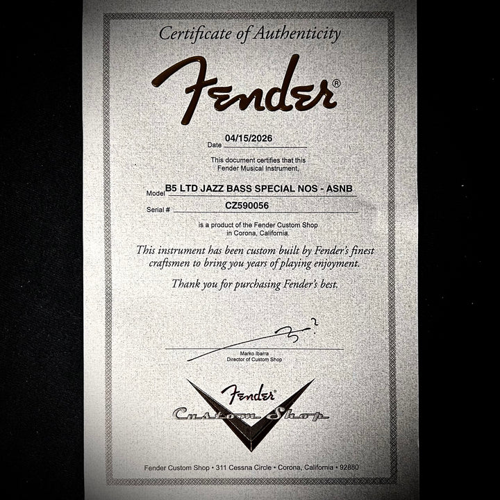 Fender Custom Shop Limited Jazz Bass