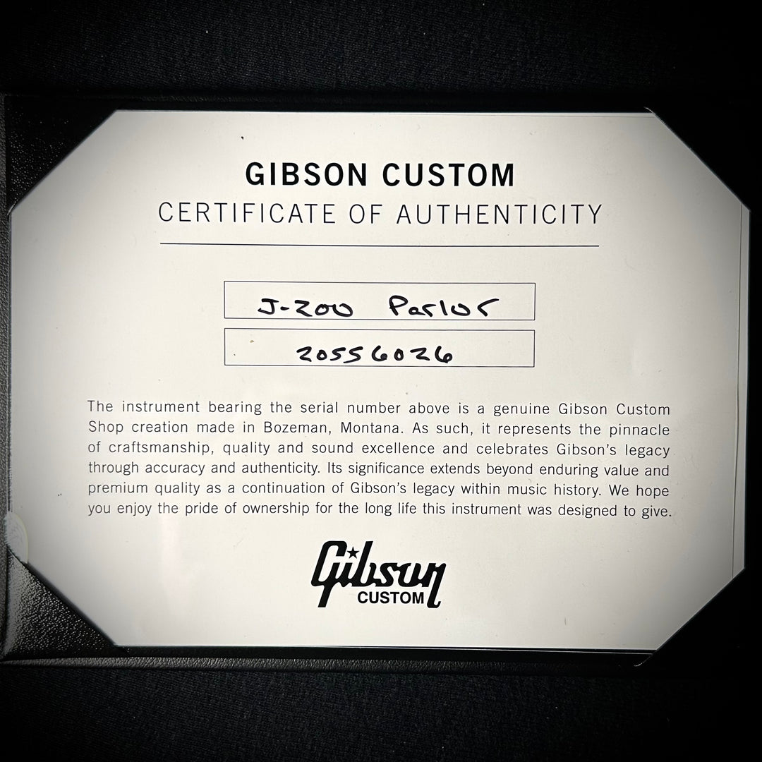Gibson MV Custom Parlor SJ-200 - Trans Black