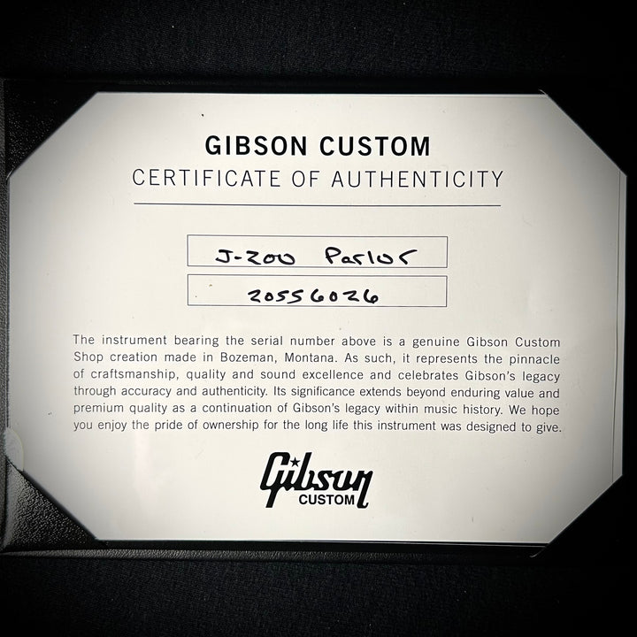 Gibson MV Custom Parlor SJ-200 - Trans Black