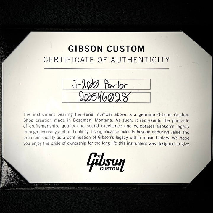 Gibson MV Custom Parlor SJ-200 - Trans Black