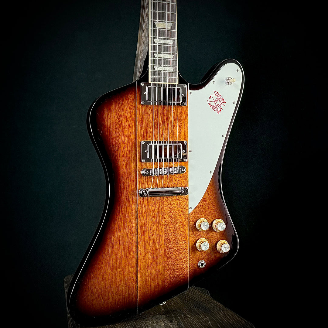 tobacco sunburst firebird Gibson Electric Guitar Burst rosewood fingerboard and acrylic trapezoid inlays offer the smoothest playing experience Gibson Firebird V Vintage Sunburst