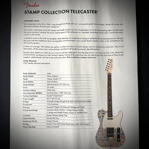 Fender Limited Edition World Stamp Telecaster | Mali