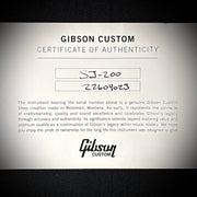 Gibson MV Custom SJ-200 Quilted Maple - Trans Black