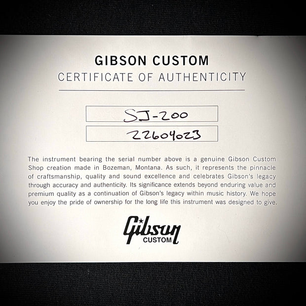 Gibson MV Custom SJ-200 Quilted Maple - Trans Black