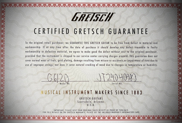 Gretsch G6120GQM-56 Limited Quilt Chet Atkins