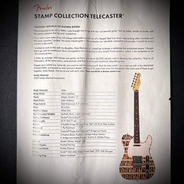 Fender Limited Edition World Stamp Telecaster | Guinea Bissau