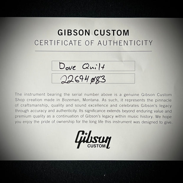 Gibson MV Custom Dove - Trans Black