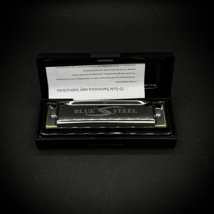 Bushman 16-C Blue Steel Harmonica