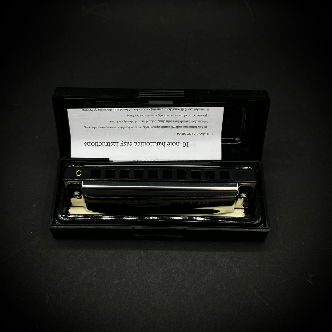 Bushman 16-C Blue Steel Harmonica