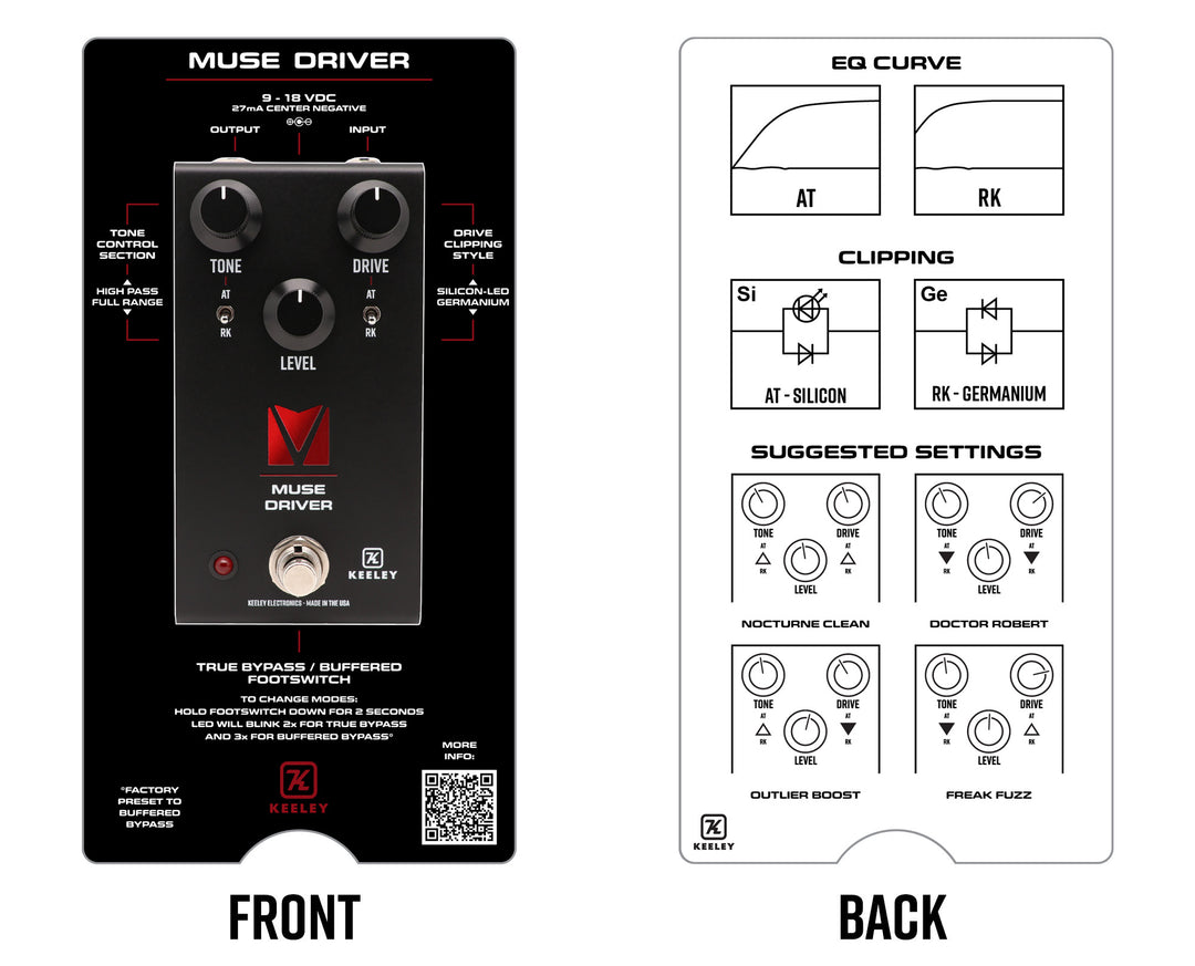 Keeley Electronics Muse Driver - Andy Timmons Full Range Pedal  