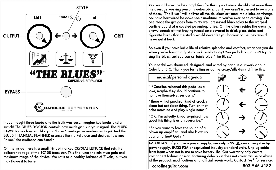 Caroline Guitar Company "The Blues" - Music Villa Exclusive "Pro-Drive PH803" Green