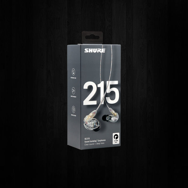 Shure SE215 Sound Isolating Earphones Clear