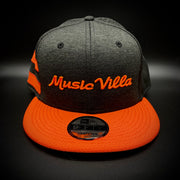 MV Football-Style Striped Structured Hat - 3D Logo