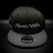 MV Football-Style Striped Structured Hat - 3D Logo