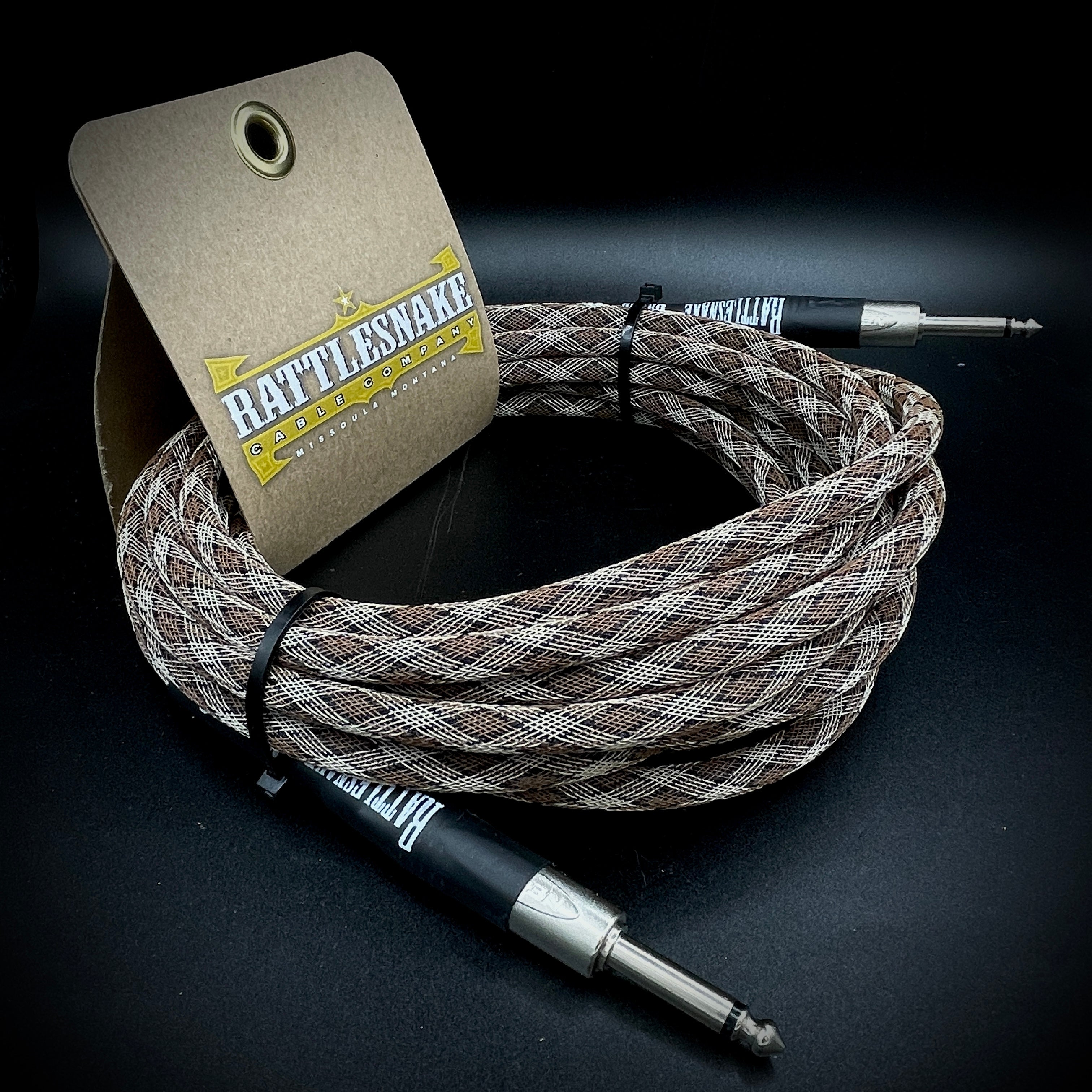 Rattlesnake Instrument Cable – 20 ft Snake Weave – Music Villa MT