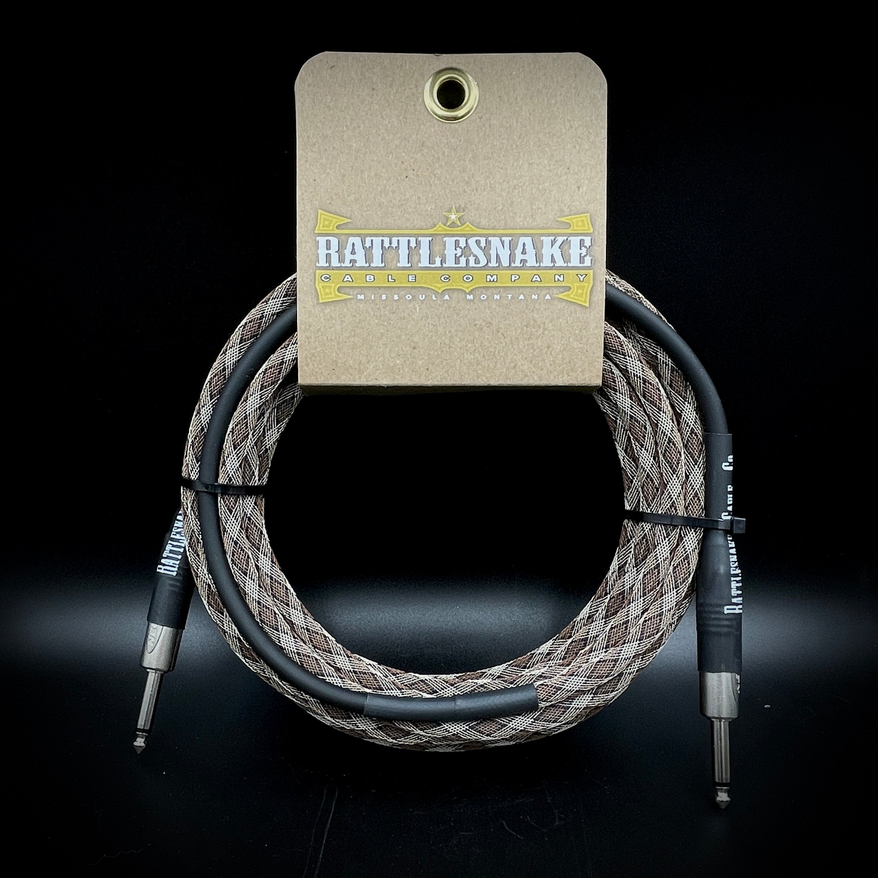 Rattlesnake Instrument Cable – 20 ft Snake Weave – Music Villa MT