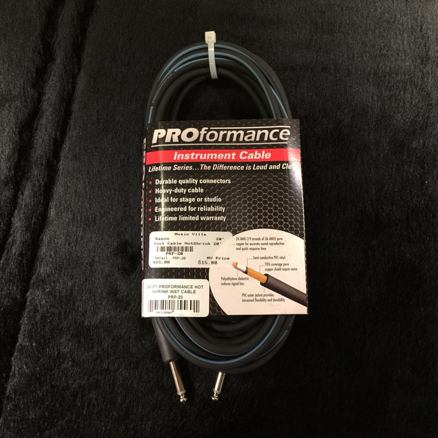Proformance 20’ Instrument Cable