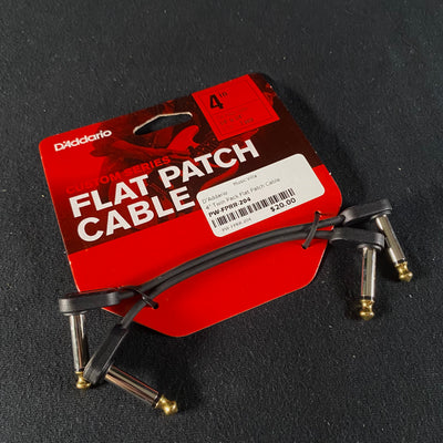 D’Addario 4” Twin Pack Flat Patch Cable