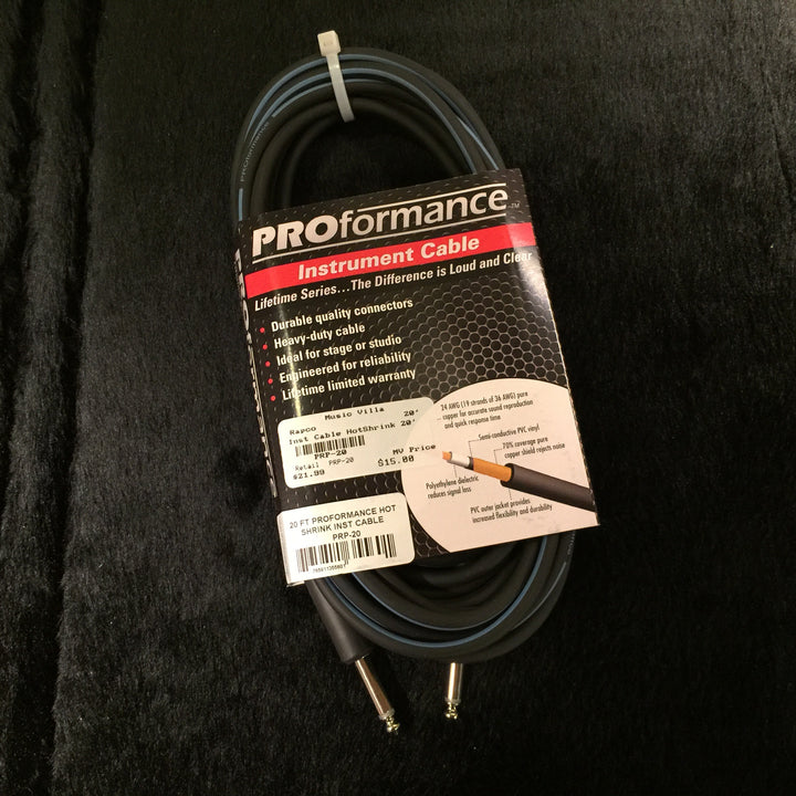 Proformance 20’ Instrument Cable