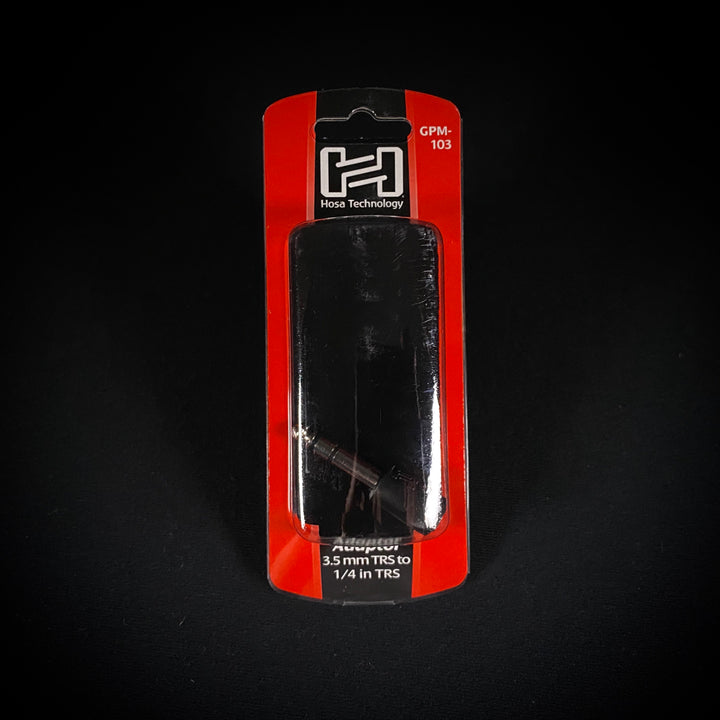 Hosa GPM-103 Adapter 3.5 mm TRS to 1/4 in TRS