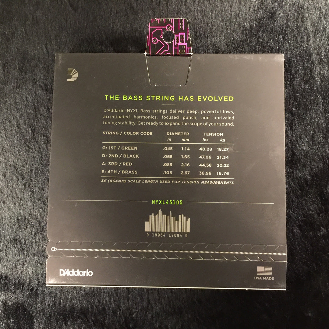 D'Addario NYXL Light Top Medium Bottom Bass 45-105