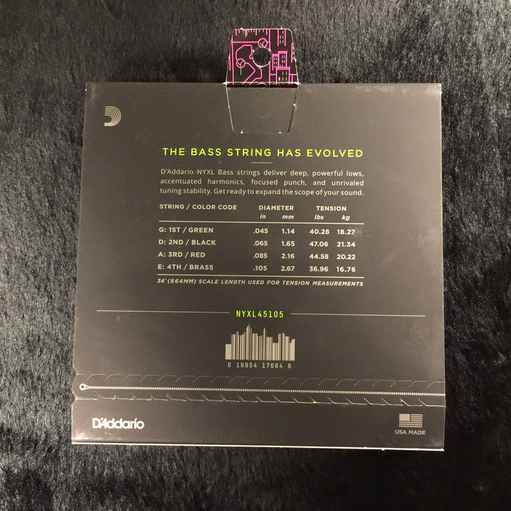 D'Addario NYXL Light Top Medium Bottom Bass 45-105