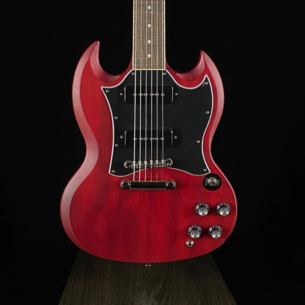 EPIPHONE SG Classic Worn Worn Cherry 美品 Epiphone SG Classic Worn P-90s Electric Guitar Worn Cherry