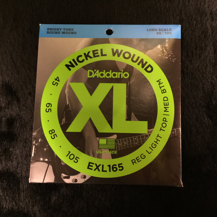 D'Addario EXL165 Regular Light Top Medium Bottom Bass 45-105