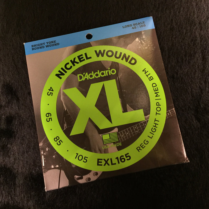 D'Addario EXL165 Regular Light Top Medium Bottom Bass 45-105